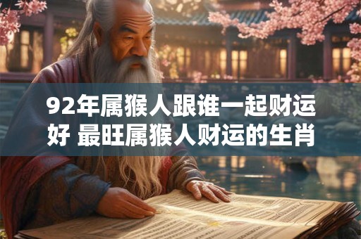 92年属猴人跟谁一起财运好 最旺属猴人财运的生肖