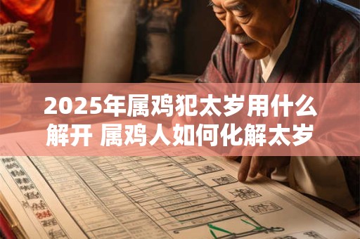 2025年属鸡犯太岁用什么解开 属鸡人如何化解太岁