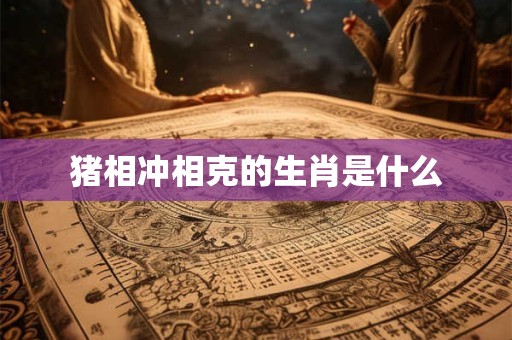 猪相冲相克的生肖是什么