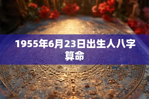 1955年6月23日出生人八字算命
