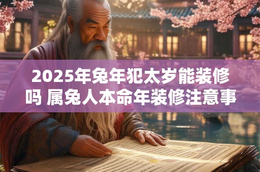 2026年兔年犯太岁能装修吗 属兔人本命年装修注意事项 2026年兔年犯太岁能装修吗 属兔人本命年装修注意事项