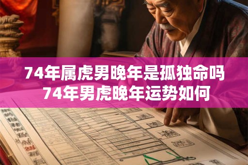 74年属虎男晚年是孤独命吗 74年男虎晚年运势如何