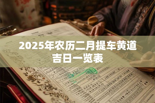 2025年农历二月提车黄道吉日一览表