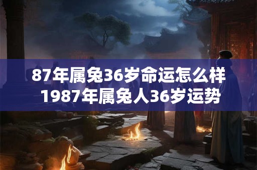 87年属兔36岁命运怎么样 1987年属兔人36岁运势