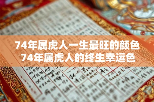 74年属虎人一生最旺的颜色 74年属虎人的终生幸运色