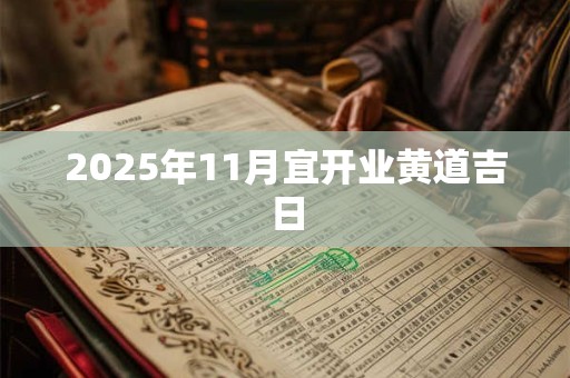 2025年11月宜开业黄道吉日