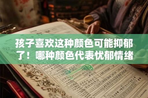 孩子喜欢这种颜色可能抑郁了！哪种颜色代表忧郁情绪
