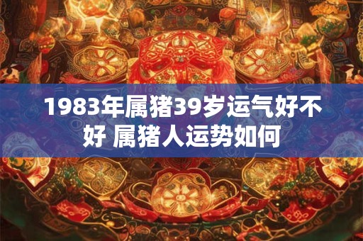 详细阅读:1983年属猪39岁运气好不好 属猪人运势如何 1983年属猪39岁运气好不好 属猪人运势如何