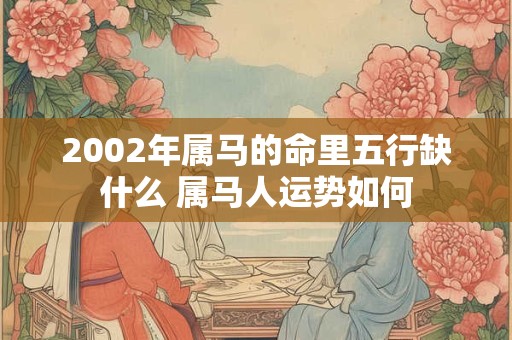 2002年属马的命里五行缺什么 属马人运势如何