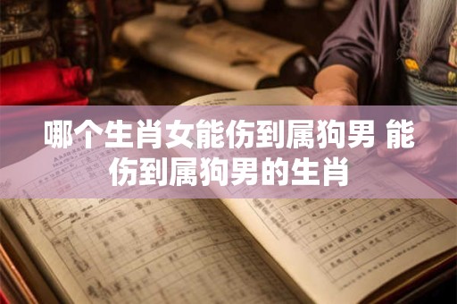 哪个生肖女能伤到属狗男 能伤到属狗男的生肖