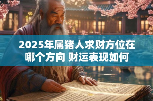 2025年属猪人求财方位在哪个方向 财运表现如何
