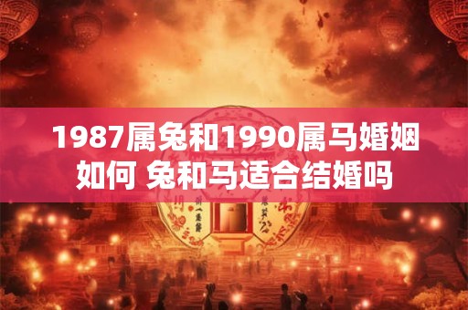 1987属兔和1990属马婚姻如何 兔和马适合结婚吗