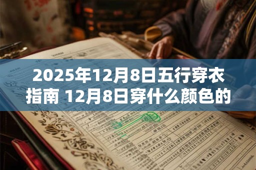 2026年12月8日五行穿衣指南 12月8日穿什么颜色的衣服