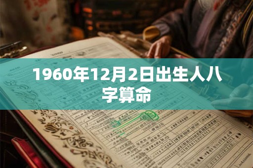 1960年12月2日出生人八字算命