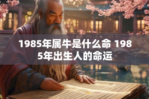 1985年属牛是什么命 1985年出生人的命运