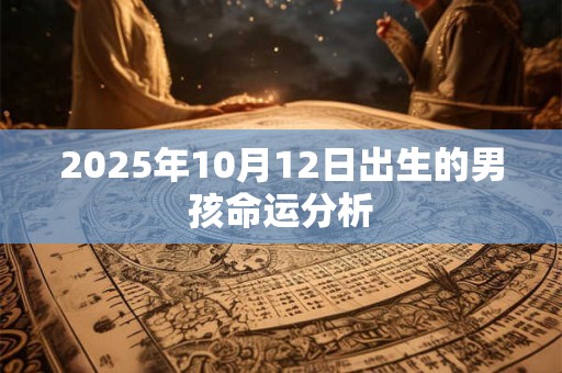 2026年10月12日出生的男孩命运分析