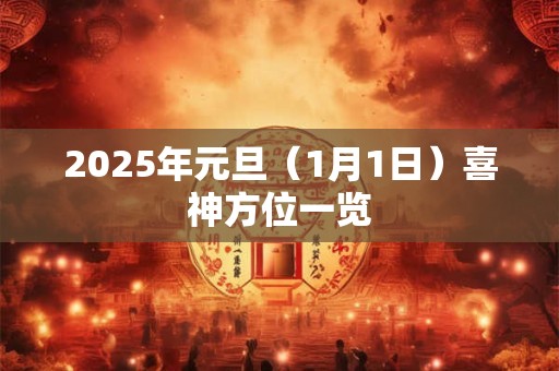 2025年元旦（1月1日）喜神方位一览