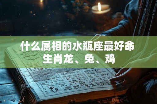 什么属相的水瓶座最好命 生肖龙、兔、鸡