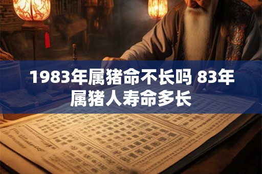 1983年属猪命不长吗 83年属猪人寿命多长