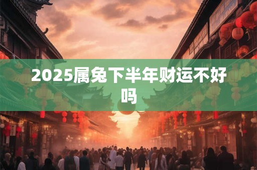 2025属兔下半年财运不好吗