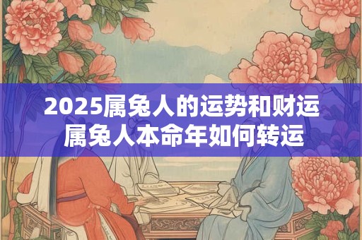 2025属兔人的运势和财运 属兔人本命年如何转运 2025属兔人的运势和财运 属兔人本命年如何转运