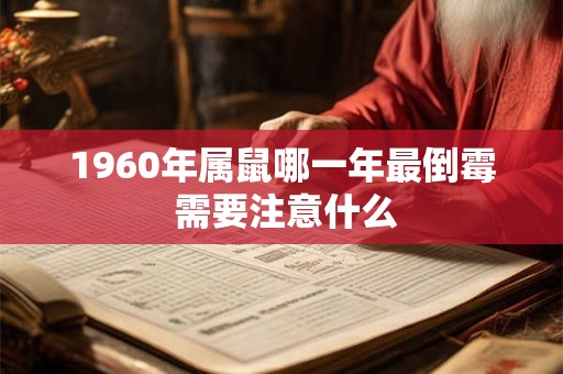 1960年属鼠哪一年最倒霉 需要注意什么