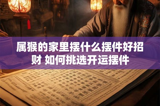 属猴的家里摆什么摆件好招财 如何挑选开运摆件