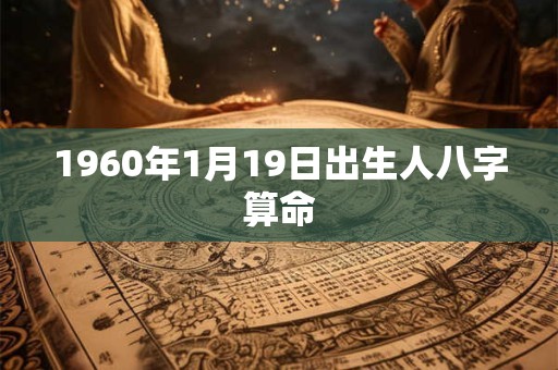 1960年1月19日出生人八字算命