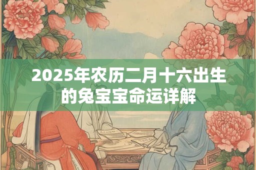 2025年农历二月十六出生的兔宝宝命运详解