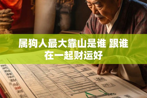属狗人最大靠山是谁 跟谁在一起财运好