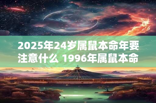 2025年24岁属鼠本命年要注意什么 1996年属鼠本命年运势