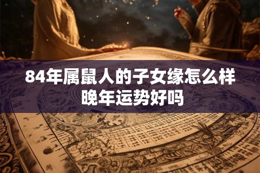84年属鼠人的子女缘怎么样 晚年运势好吗
