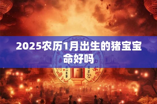 2025农历1月出生的猪宝宝命好吗