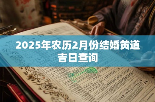 2025年农历2月份结婚黄道吉日查询