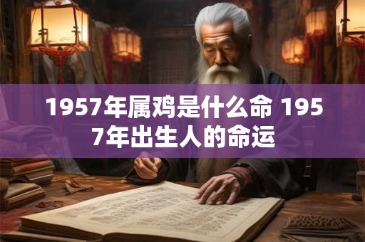 1957年属鸡是什么命 1957年出生人的命运