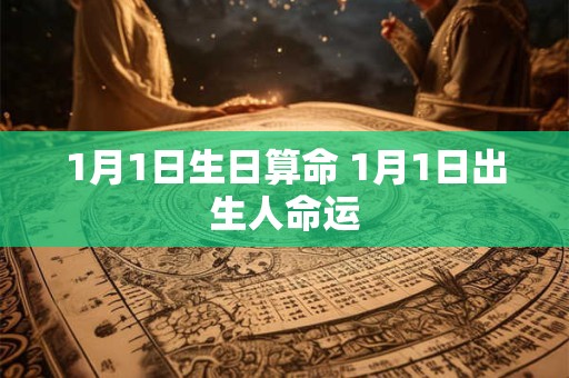 1月1日生日算命 1月1日出生人命运