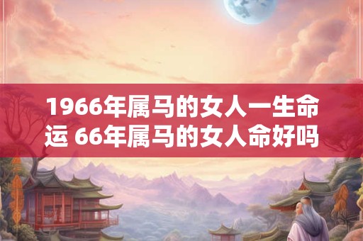 1966年属马的女人一生命运 66年属马的女人命好吗