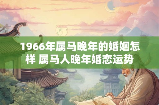 1966年属马晚年的婚姻怎样 属马人晚年婚恋运势