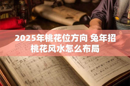 2025年桃花位方向 兔年招桃花风水怎么布局
