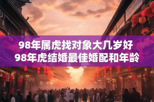 98年属虎找对象大几岁好 98年虎结婚最佳婚配和年龄是什么