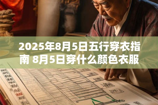 2025年8月5日五行穿衣指南 8月5日穿什么颜色衣服旺运