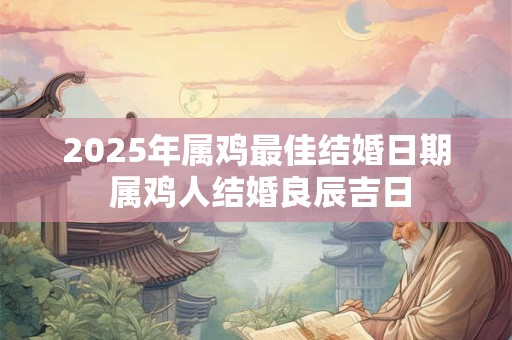 2025年属鸡最佳结婚日期 属鸡人结婚良辰吉日