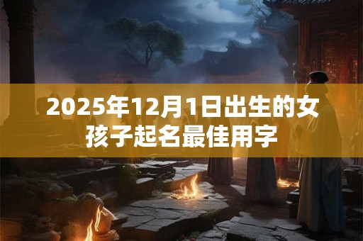 2025年12月1日出生的女孩子起名最佳用字