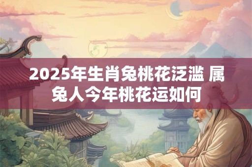 2025年生肖兔桃花泛滥 属兔人今年桃花运如何