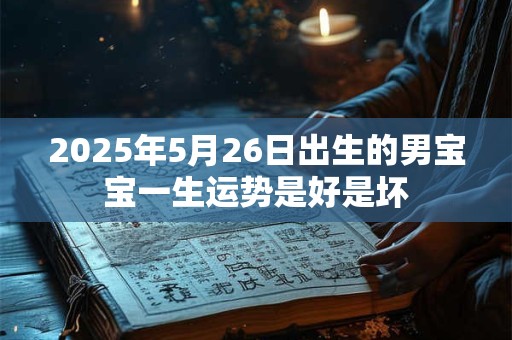 2025年5月26日出生的男宝宝一生运势是好是坏