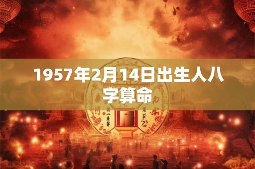 1957年2月14日出生人八字算命