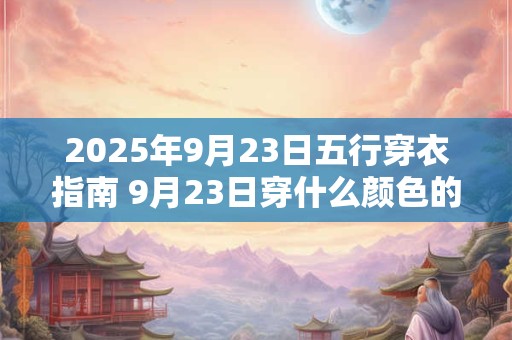 2025年9月23日五行穿衣指南 9月23日穿什么颜色的衣服