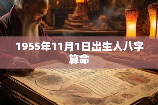 1955年11月1日出生人八字算命