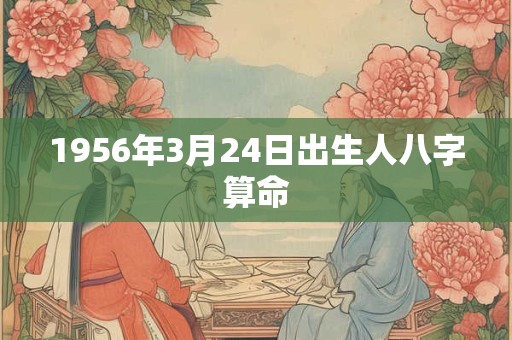 1956年3月24日出生人八字算命