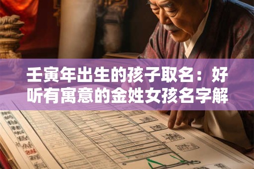 壬寅年出生的孩子取名：好听有寓意的金姓女孩名字解析